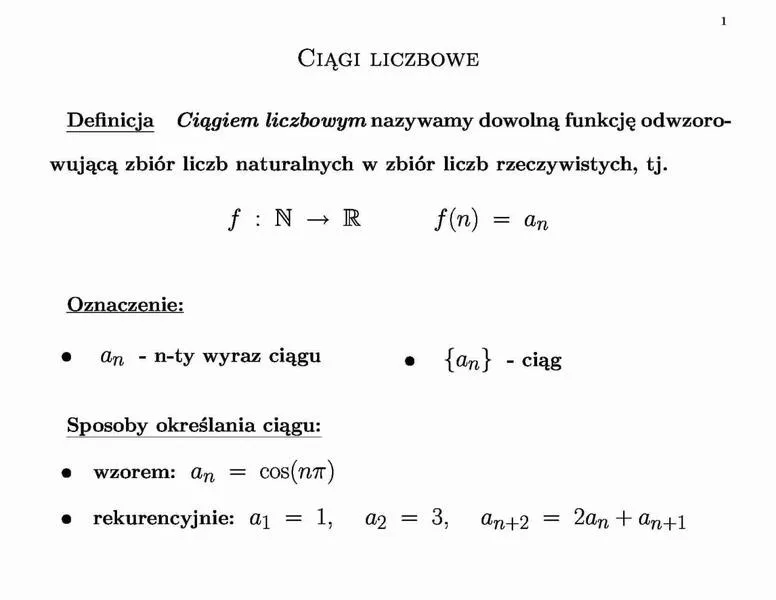 Ciągi w matematyce – definicje, rodzaje i zastosowania w zadaniach