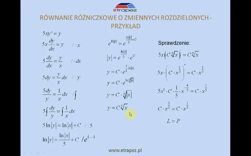 Jak skutecznie rozwiązać równanie różniczkowe? Sprawdzone metody i przykłady krok po kroku