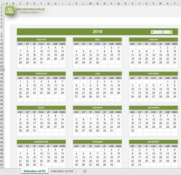 Kreatywne sposoby na to, jak stworzyć kalendarz w Excelu
