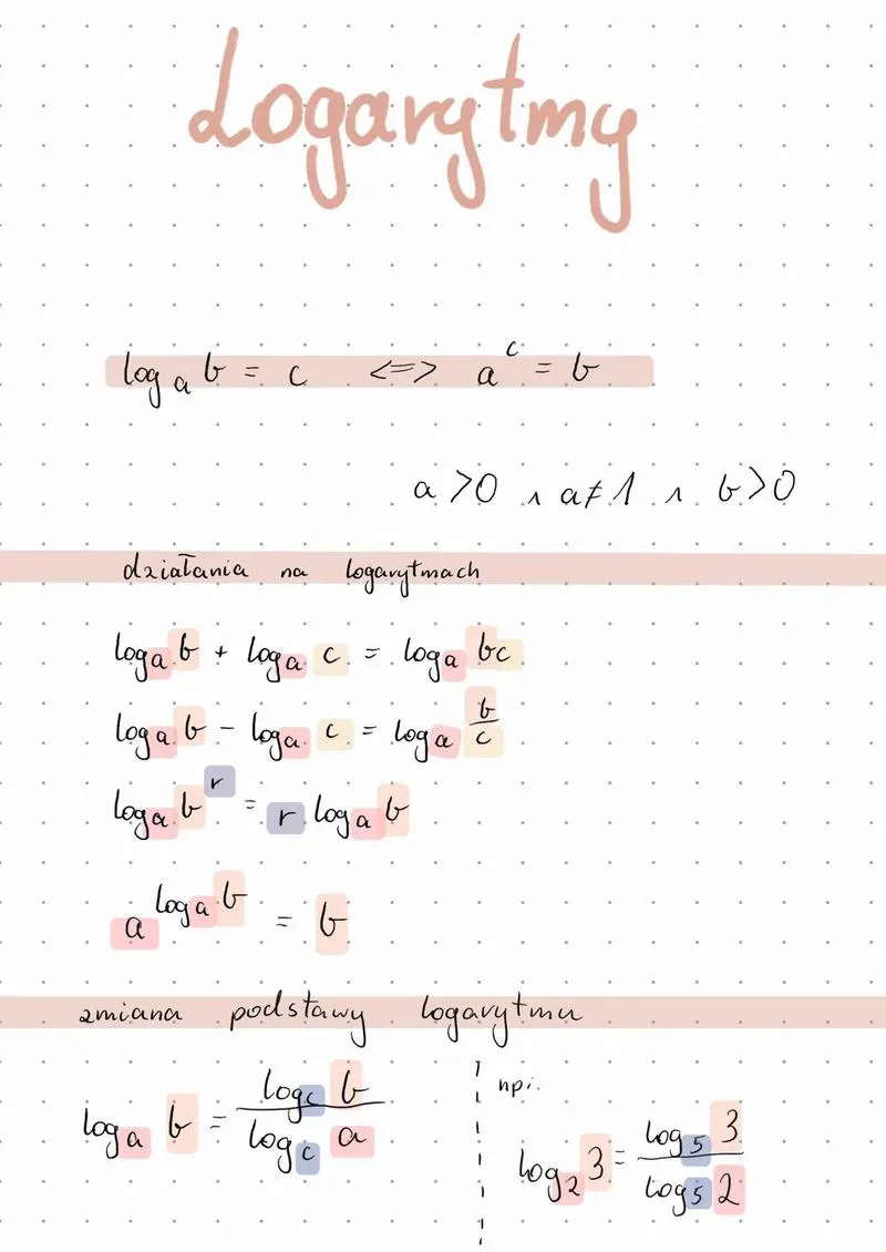 Dodawanie logarytmów