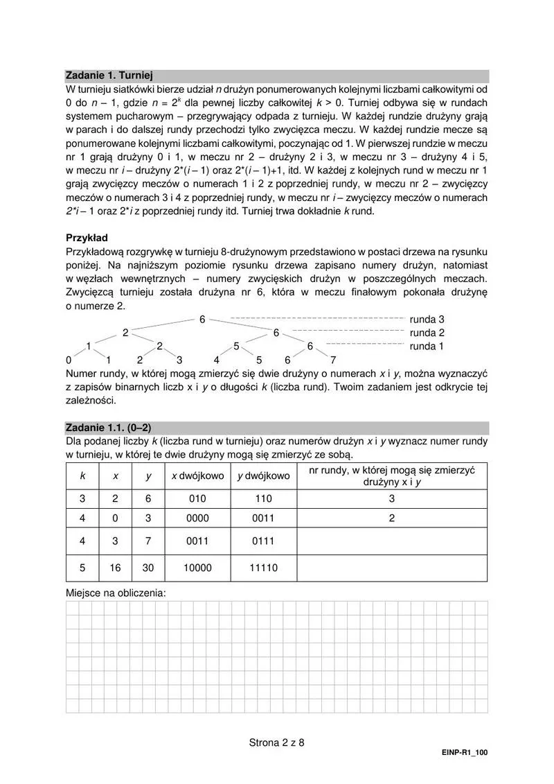 Harmonogram matury z informatyki