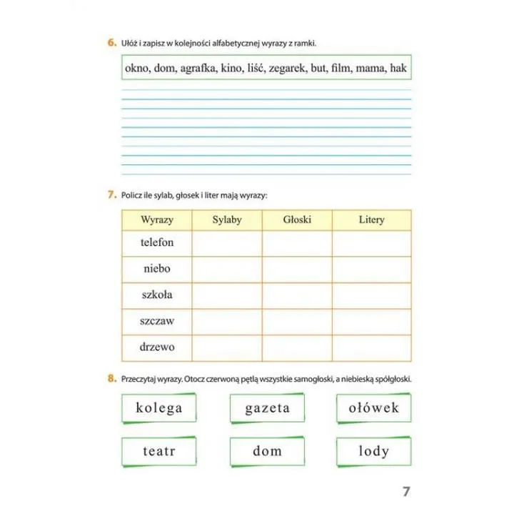 Kolejność wprowadzania liter