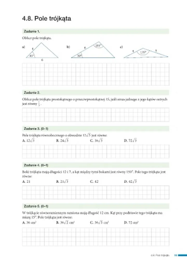 Obliczanie pola trójkąta