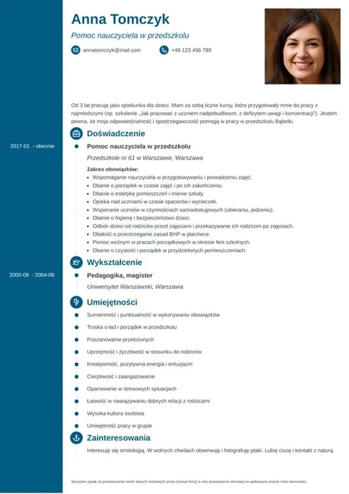 Obowiązki pomocy nauczyciela w szkole podstawowej