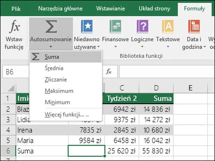 Projektowanie interfejsu użytkownika w Excelu