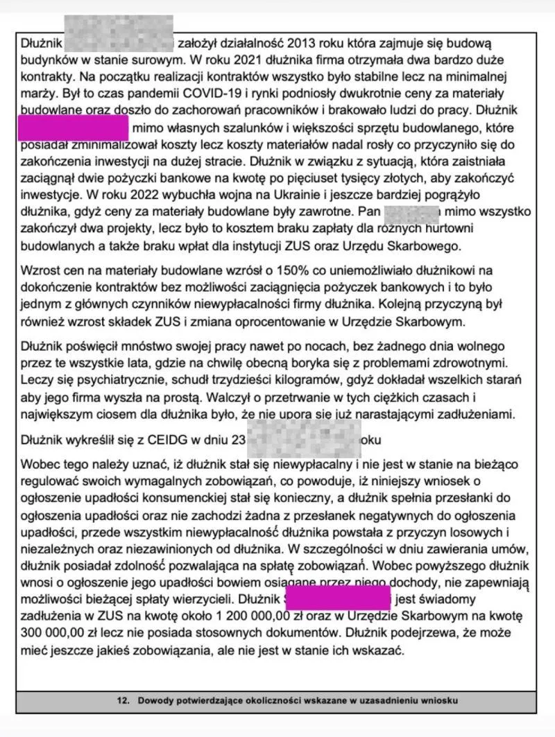 Uzasadnienie wniosku o wydłużenie etapu edukacyjnego